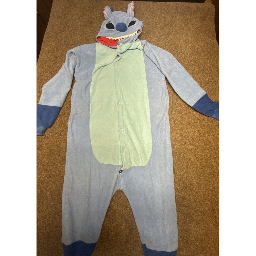 Stitch Adult Unisex Pajamas Costume Size Small halloween dress up